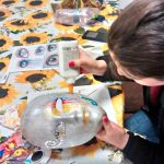 atelier de halloween, pictura pe masti, halloween workshop, mask painting